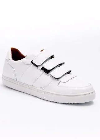 Белые кожаные кроссовки Calipso