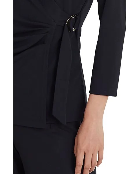 Топ LAUREN Ralph Lauren Stretch Jersey Top, цвет Lauren Navy