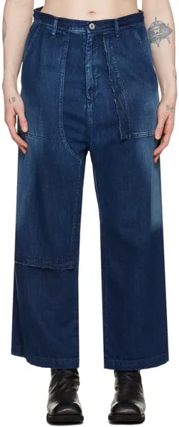 Прямые джинсы цвета индиго Y'S