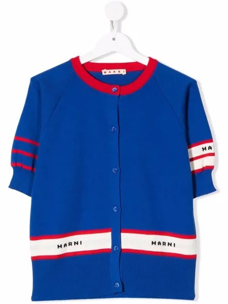 Marni Kids кардиган вязки интарсия