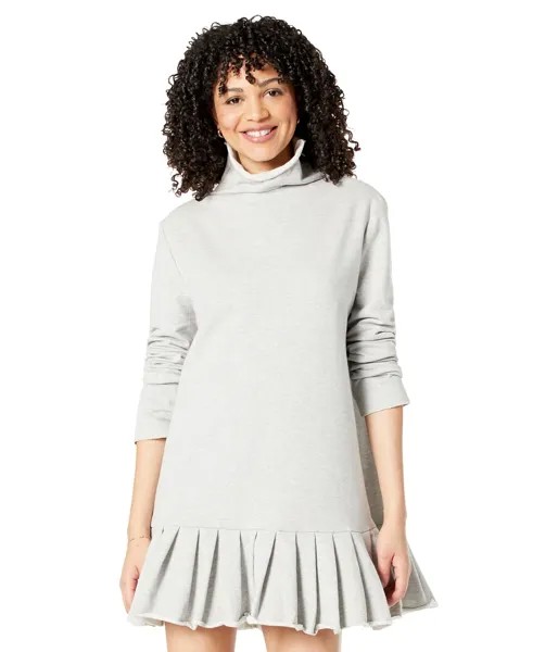 Платье Norma Kamali, Long Sleeve Turtle Dress w/ Pleated Bottoms