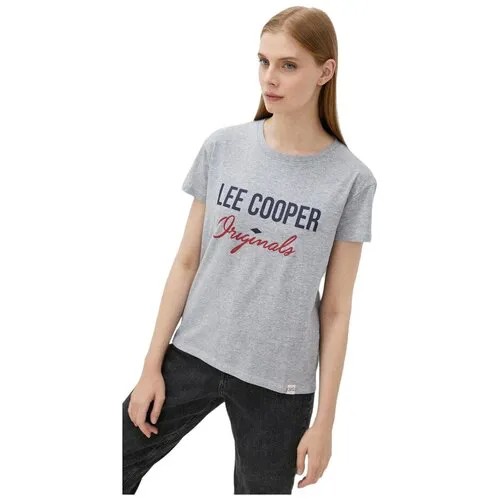 Футболка Lee Cooper Straight Crew Neck Женщины MT4A119348AS2LC1-LGM S
