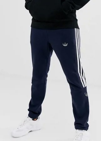 Темно-синие джоггеры с логотипом-трилистником adidas Originals-Темно-синий