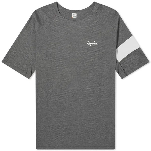 Футболка Rapha Trail Technical T-Shirt, цвет Black & Light Grey