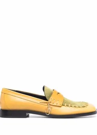 JW Anderson лоферы с квадратным носком и логотипом