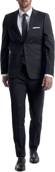 Брюки Men's Skinny Fit Stretch Suit Separates Calvin Klein, темно-синий