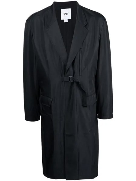Y-3 пальто с поясом