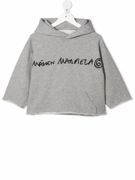 MM6 Maison Margiela Kids укороченное худи с логотипом