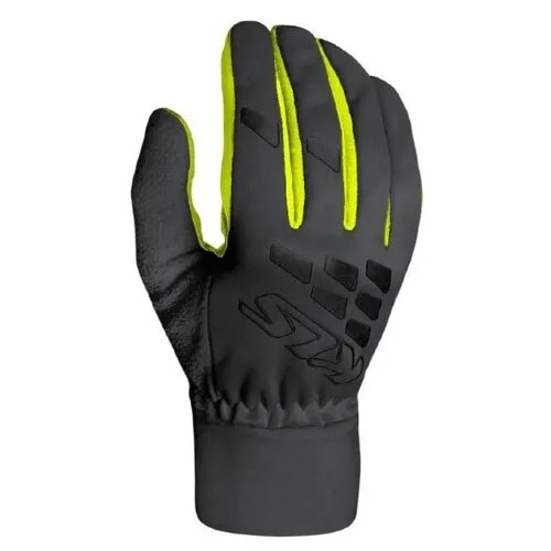Перчатки KLS BEAMER LIME S с длинными пальцами, зимние дышащие ветрозащитные, удлинённая манжета, гелевые вставки на ладони, силиконовое напыление на пальцах