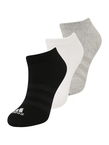 Спортивные носки Adidas THIN AND LIGHT, серый/черный/белый