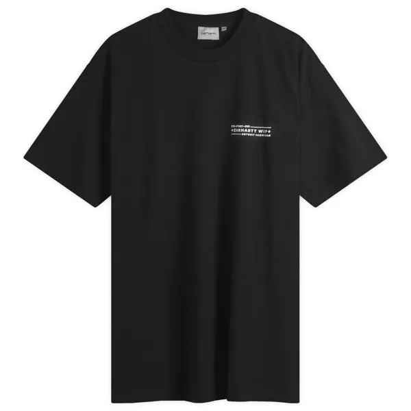Футболка Carhartt Wip Stamp T-Shirt, цвет Black & White