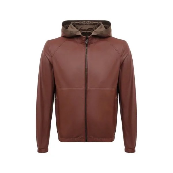 Двусторонний кожаный бомбер Corneliani