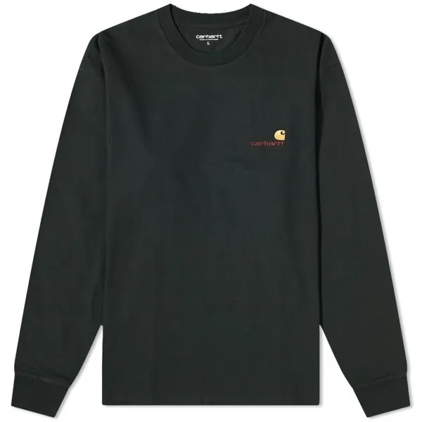 Футболка Carhartt WIP Long Sleeve American Script Tee