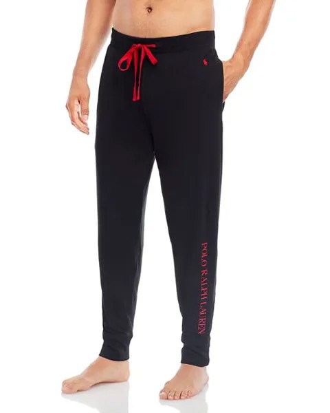 Джоггеры для сна обычного кроя с логотипом Polo Ralph Lauren, цвет Black