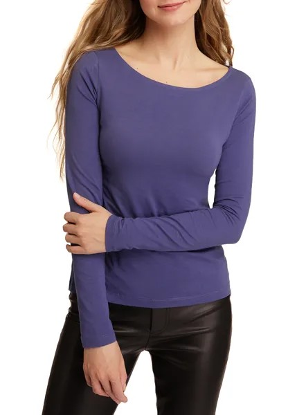 Лонгслив женский oodji 24201007B синий 2XL