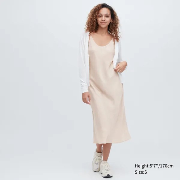 Сарафан женский UNIQLO 455681COL30 бежевый L (доставка из-за рубежа)