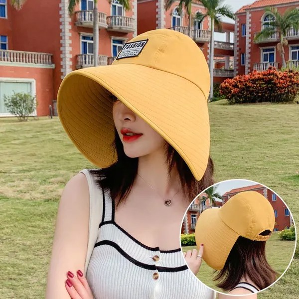 Женщины Летние Visors Шляпа Складные Sun Hat Широкий Большой Брим Бич Шляпы Hat chapeau Femme Beach УФ-защиты Cap