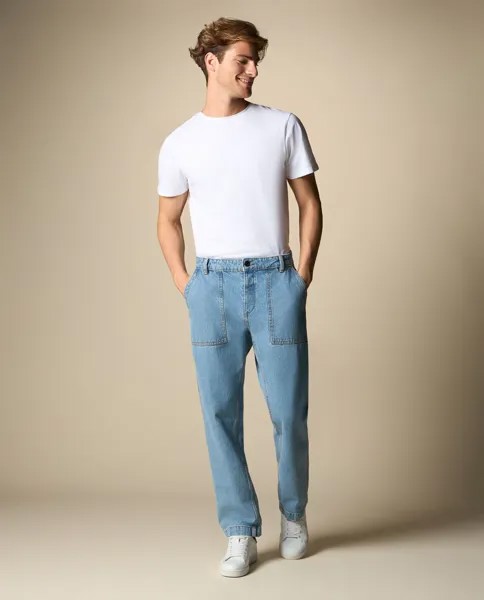 Мужские джинсы обычного кроя J. HART & BROS., светло-синий