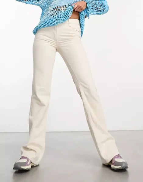 COLLUSION – x008 – Узкие расклешенные джинсы цвета экрю