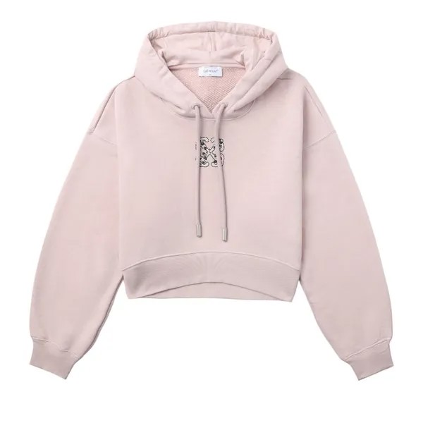 Худи Off-White Bling Leaves Arrow Cropped Hoodie, цвет Lilac