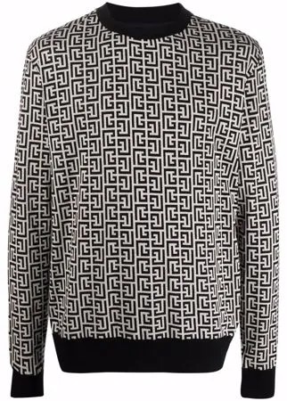 Balmain толстовка с монограммой