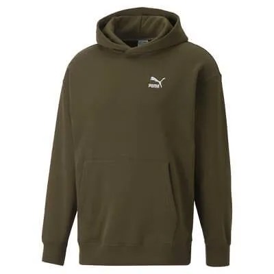 Puma Classics Relaxed Pullover Hoodie Mens Green Повседневная верхняя одежда 53674762