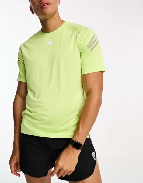 Светло-салатовая футболка adidas Training Train Icons