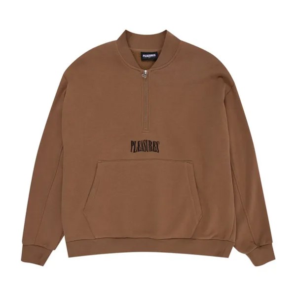 Флис Pleasures Karat Quarter Zip Fleece, коричневый