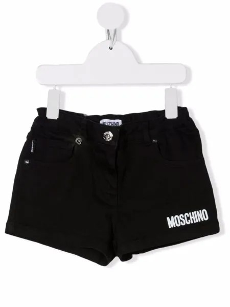 Moschino Kids джинсовые шорты с логотипом