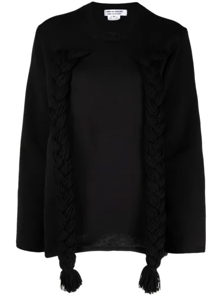 Comme Des Garçons Comme Des Garçons джемпер с плетеной отделкой, черный