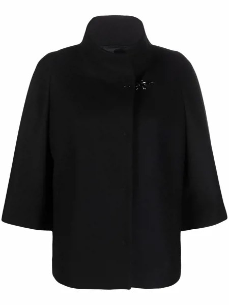 Fay funnel-neck virgin wool-blend coat