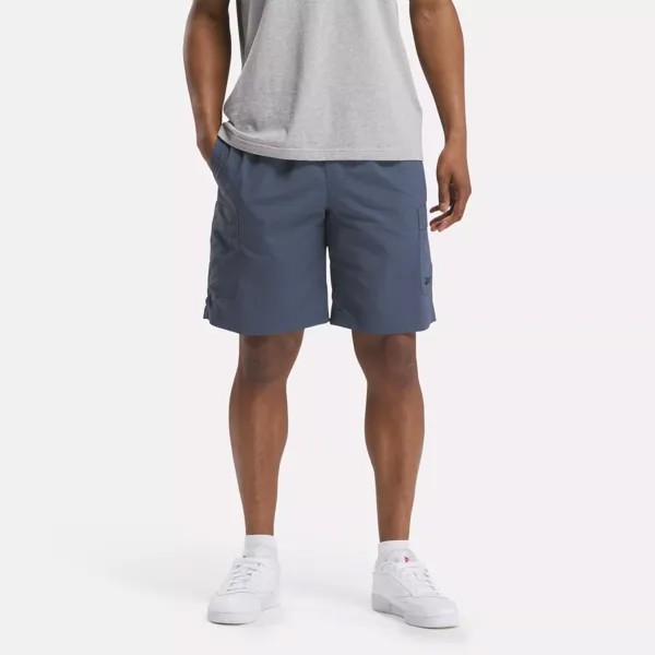 Классические униформные тканые шорты-карго Reebok, цвет East Coast Blue