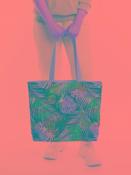Текстильная женская сумка на молнии для пляжа и фитнеса bsz_413919 JoyArty