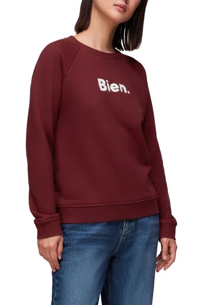 Бордовый свитер Red Bien с логотипом Whistles, красный