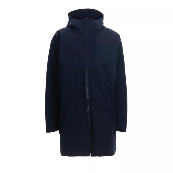 Пальто mammut thermo hooded parka navy 4651, синий