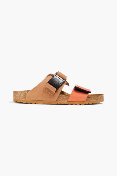 Сандалии Rotterdam из резины и замши Rick Owens X Birkenstock, светло-коричневый