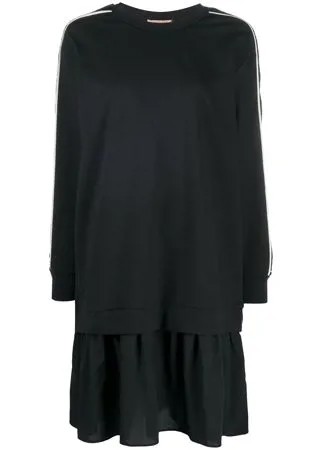 TWINSET платье-толстовка с вышивкой пайетками