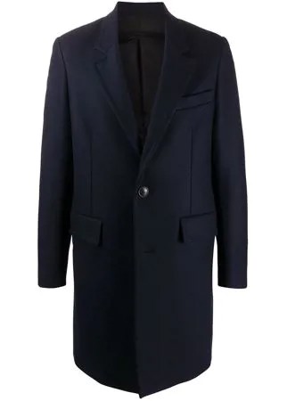 AMI Paris однобортное пальто длины миди