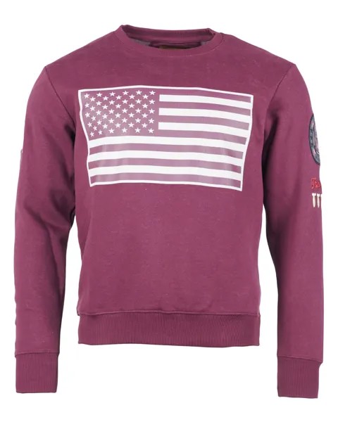 Толстовка TOP GUN Sweater Game TG20191027, бордо