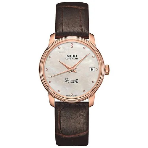 Наручные часы Mido Baroncelli Часы Mido Baroncelli M027.207.36.106.00, коричневый, серебряный