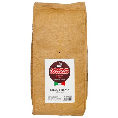 Кофе в зернах Carraro Gran Crema, арабика, 1 кг