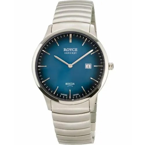 Наручные часы BOCCIA 3645-03, серебряный, синий