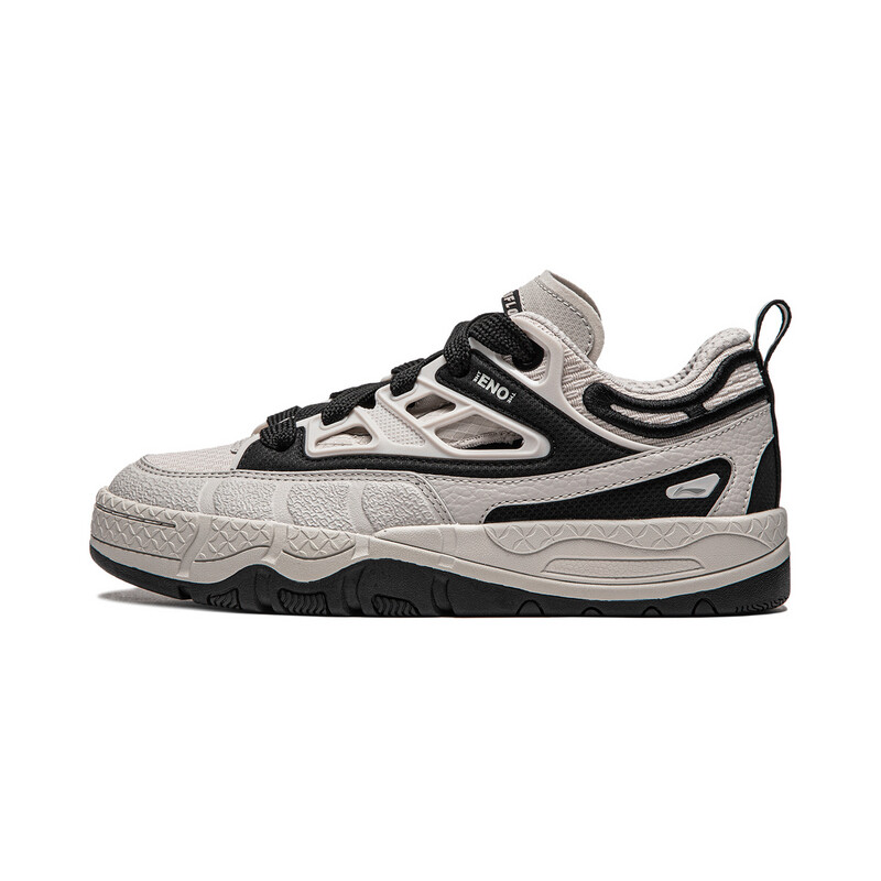 Кроссовки LINING Skateboarding Shoes Women's Low-top Grey/black, черный