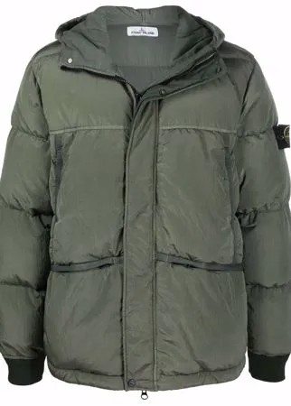 Stone Island пуховик с капюшоном