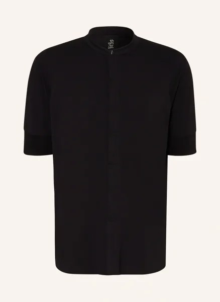 Рубашка из джерси комфортного кроя с воротником-стойкой Thom/Krom, черный