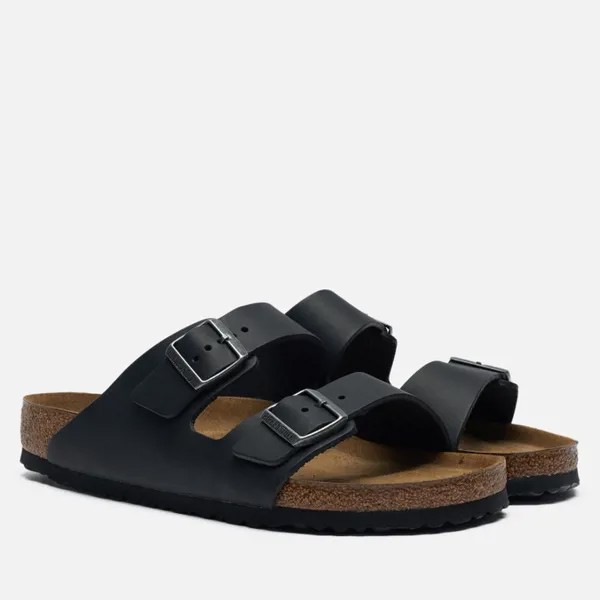 Шлепанцы мужские Birkenstock Arizona Nubuck черные 42 EU