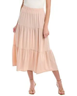 Женская многоярусная юбка Eileen Fisher, розовая, размера xx