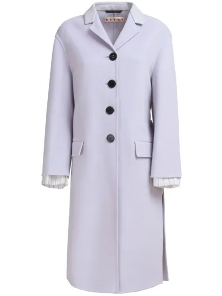 Marni многослойное пальто, фиолетовый