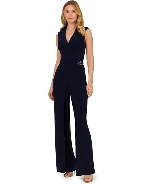 Комбинезон Adrianna Papell Jersey Jumpsuit, цвет Midnight