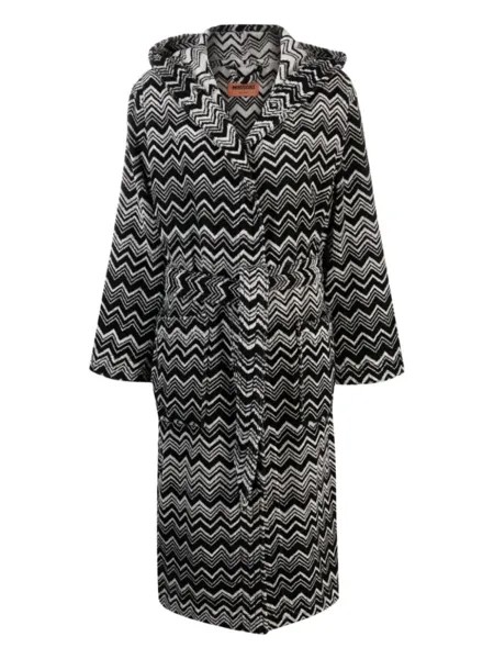 Missoni Home халат Keith с капюшоном, черный